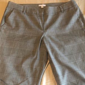 Plaid Straight Leg Pants